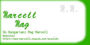 marcell mag business card